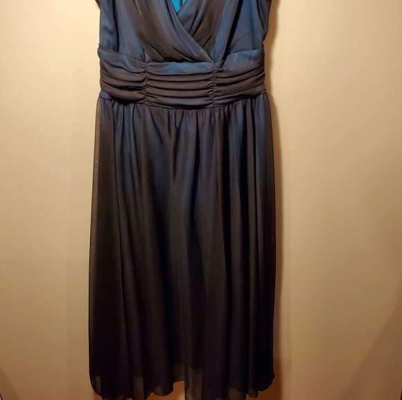 Laura Pretty Blue-Green Dress - Picture 3 of 5